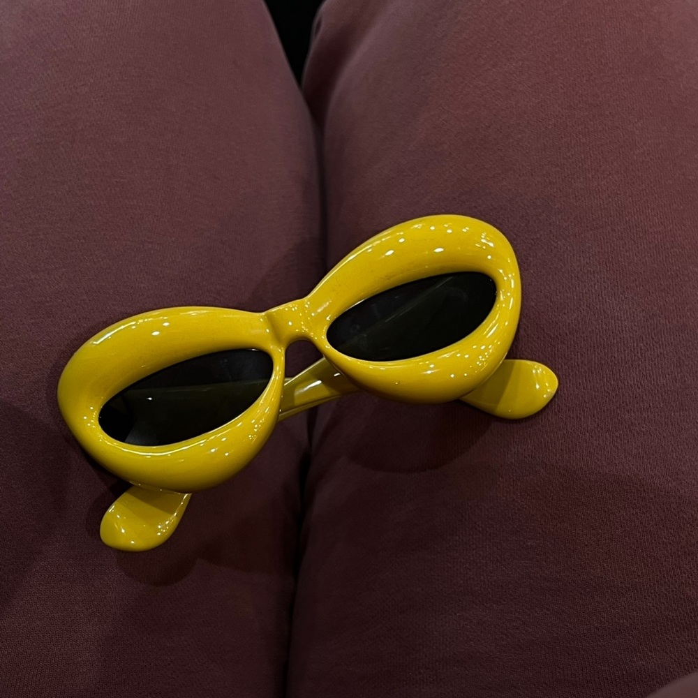 Loewe yellow cat eye sunglasses !!